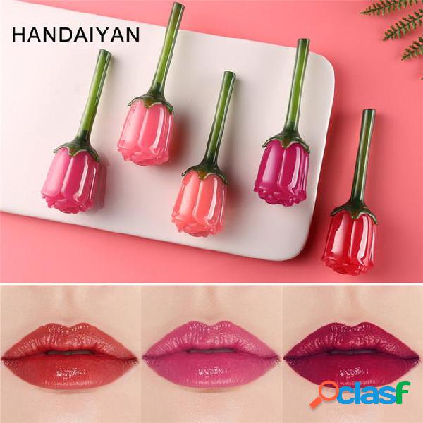 Handaiyan rose mirror 3d moisturizing lip gloss glaze