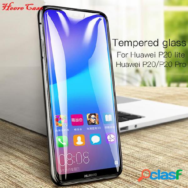 Herecase for huawei p20 lite pro tempered glass hd screen