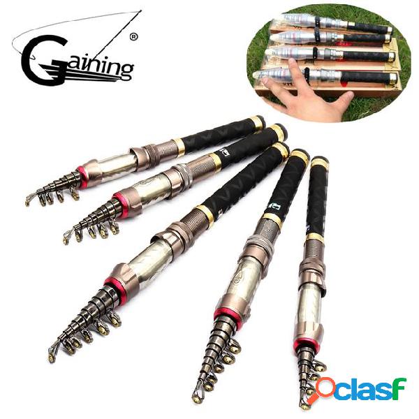 High carbon saltwater telescopic fishing rod superhard ultra