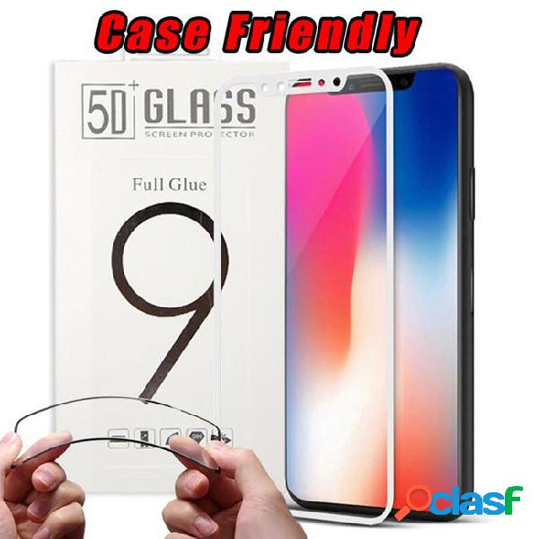 High quality 4d 5d tempered glass screen protector black and