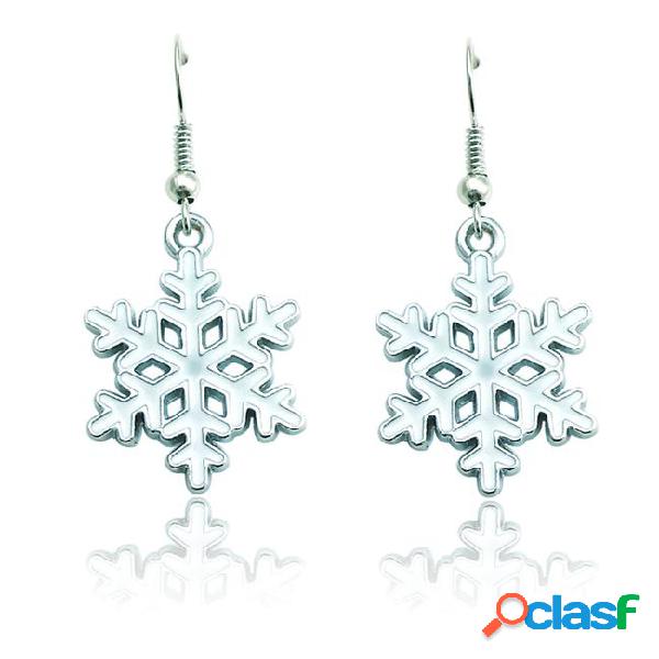 High quality charms earrings dangle oil drop snowflake