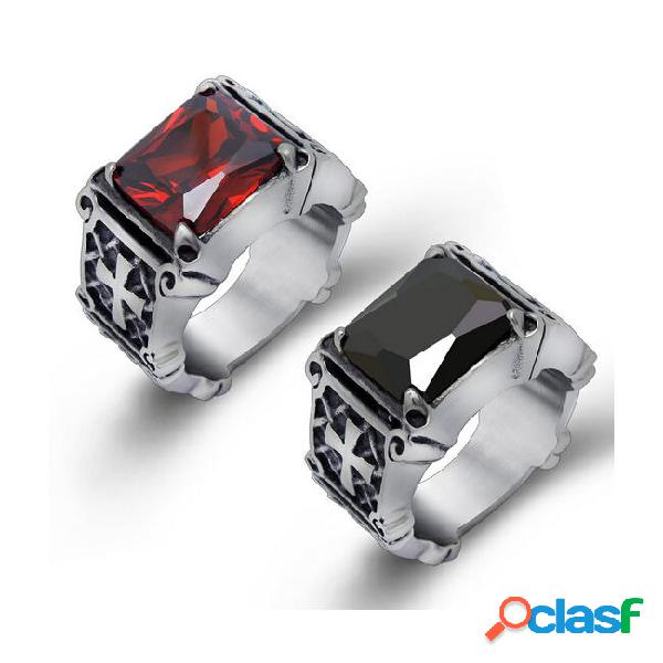 High quality fashion hiphop red / black big rhinestone stone