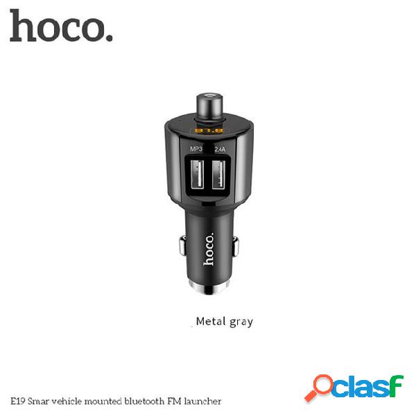 Hoco smart car charger vehicle mounted bluetooth car charger