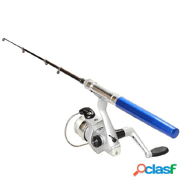 Hot portable pocket pen fishing rod pole reel with nylon