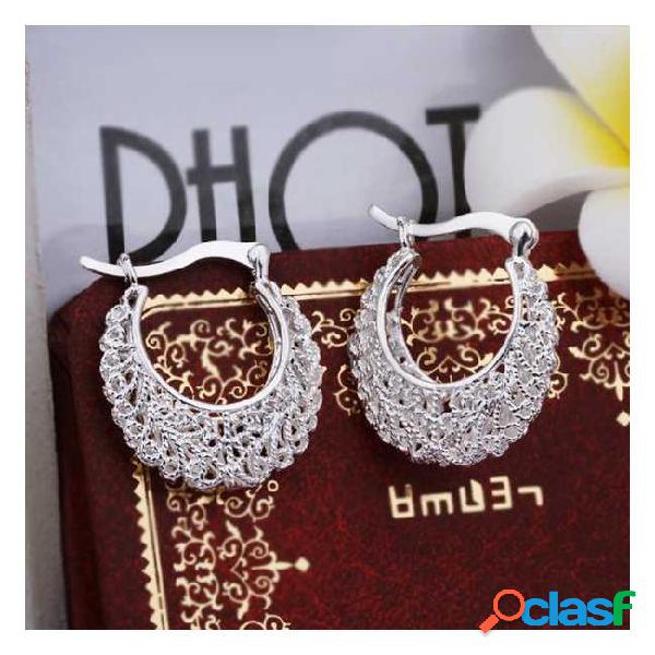 Hot sale!!free shipping 925 silver earring fashion sterling