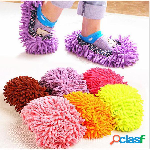 House women's men's novelty slippers style mops sock floor