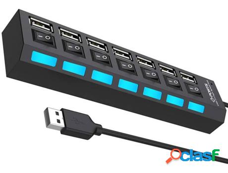 Hub KLACK® Multiport (USB - 7 Puertas)