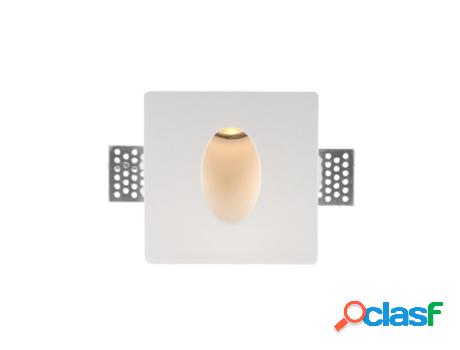 Hutt Baliza Empotrada Escayola 100X100mm 1W Cálido LEDBOX