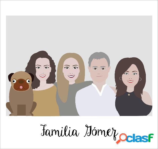 Ilustración personalizada estilo cartoon