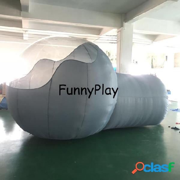 Inflatable bubble tent airtight camping tent for family