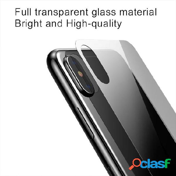 Iphonexs transparent back screen protector tempered glass