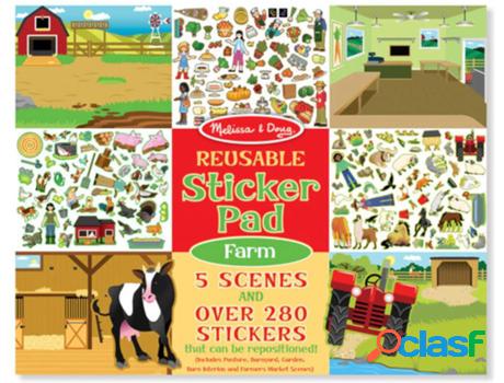 Jogo de Mesa MELISSA & DOUG 280 Reusable Stickers - Farm (3