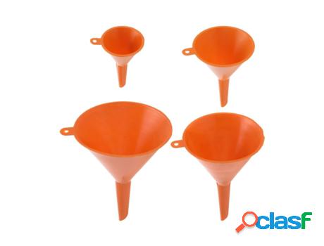 Juego Embudo Naranja Pvc 4 Piezas BIGBUY COOKING