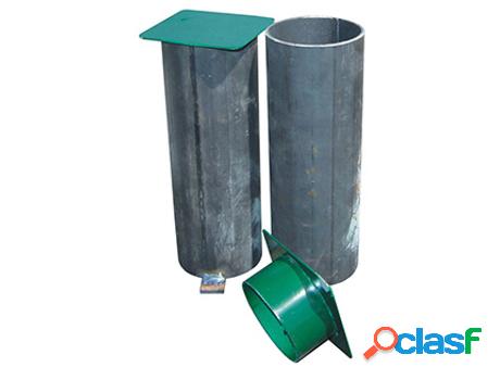 Juego botes con tapa para postes fijos