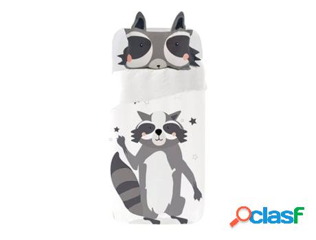 Juego de Funda Nórdica Infantil SOKIOS Mapache (180 x 270 -