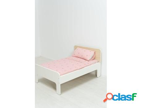 Juego de Sabánas Infantil SOKIOS Coronas Rosa (80 x 135 -