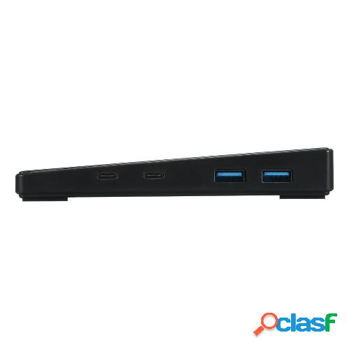 LANQ PC Dock Hub con W-IFI Booster/ Bloqueo biológico de