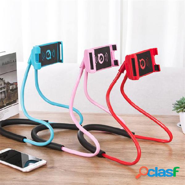 Lazy hanging neck phone stands necklace cellphone support