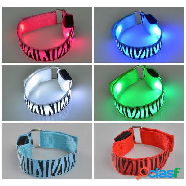 Led armband bracelet running light wrist strap led luminous