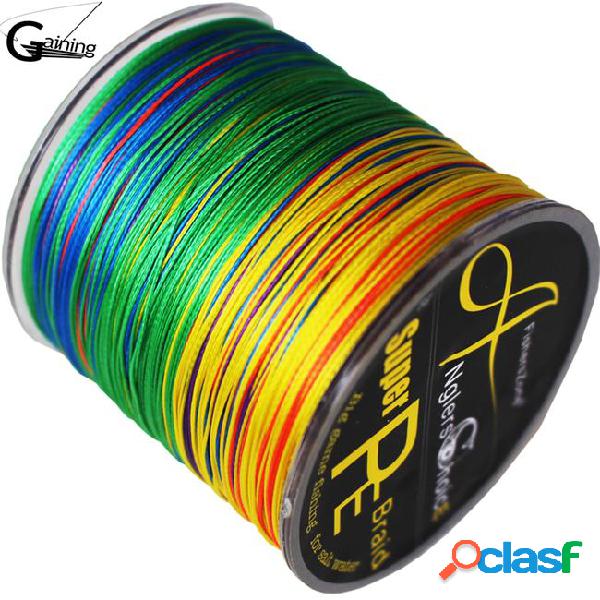 Lines pe 8 strands braided fishing line 300m multi color