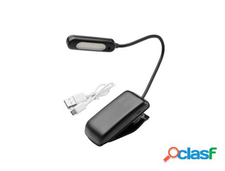 Linterna led de mesa 1 watt. 30 lumenes. con clip recargable