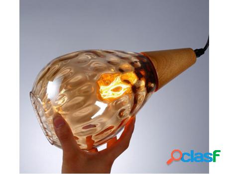 Lámpara Pendente de Cristal com Design de Água Simples com