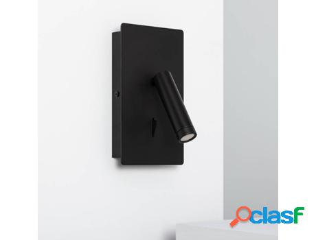 Lámpara de Pared LEDKIA Kaskazini (Negro - LED Integrado -