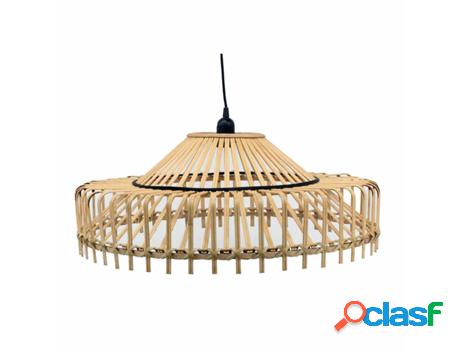 Lámpara de Techo DKD HOME DECOR Castanho Bambu 50 W 61 X 61