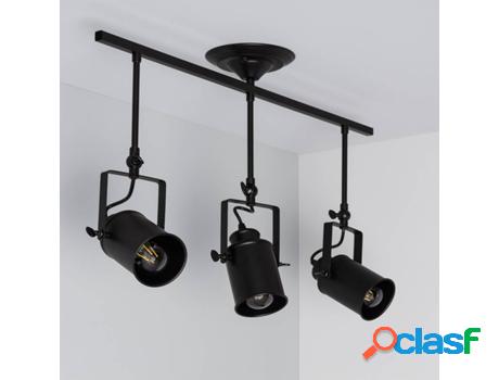 Lámpara de Techo LEDKIA Kijiko (Negro - E27 - 36 W)