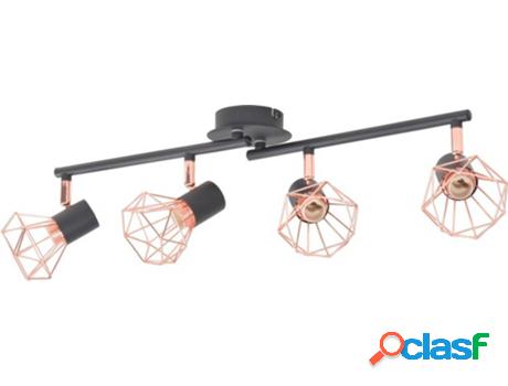 Lámpara de Techo VIDAXL 4 Focos LED Multidireccionales (160