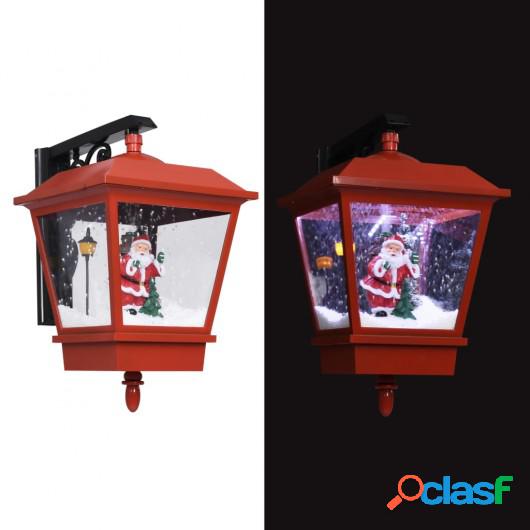 Lámpara de pared de Navidad LED y Papa Noel rojo 40x27x45