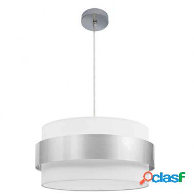 Lámpara de techo blanco y plata Ø 40 serie Sala