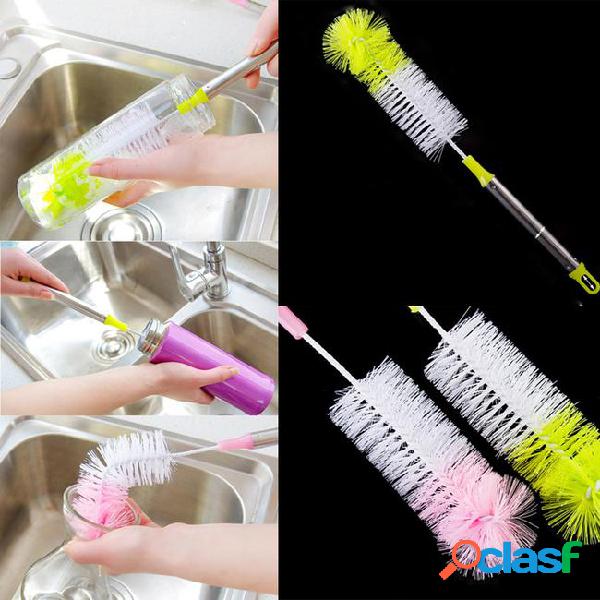 Long handle cleaning brush washing bottle flexible skinny