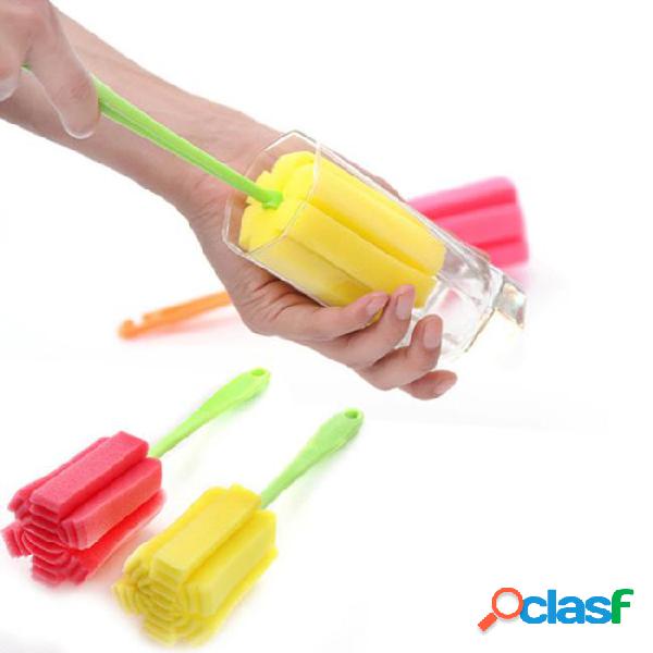Long handle sponge cleaning brushes water bottle coffee cup