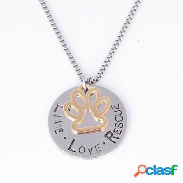 Love necklace angel pet simple jewelry special gift adopt