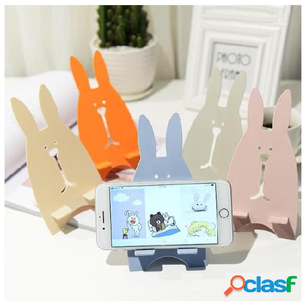 Lovely cartoon bunny cell phone mount holder plastic rabbit