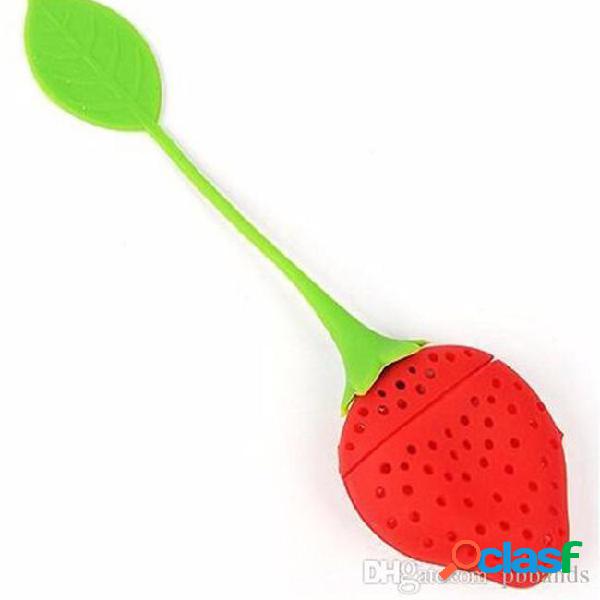 Lovely fruit strawberry shape silicone tea herbal spices