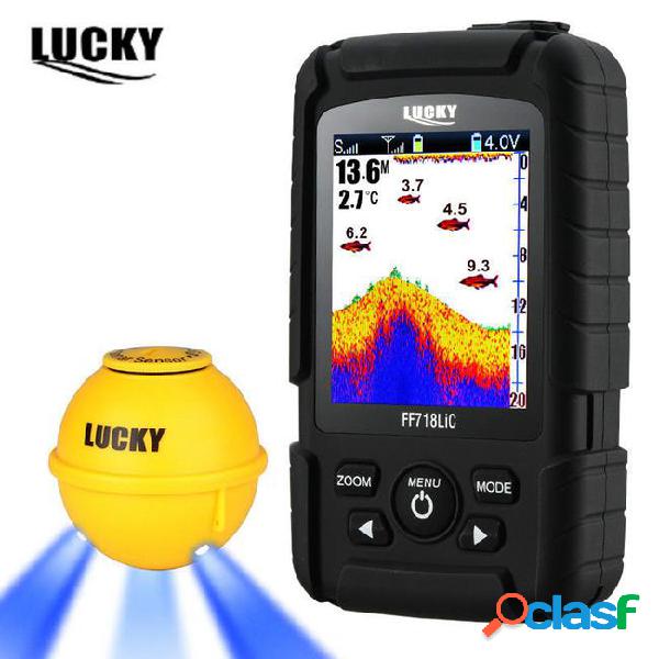 Lucky ff718lic-wla portable fish finder 45m/147feet wireless