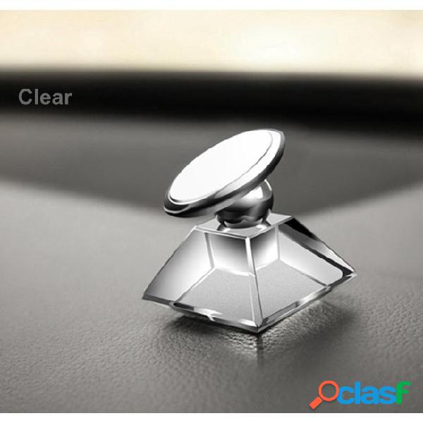 Luxury jewelry crystal car holder mount ppma magnet magnetic