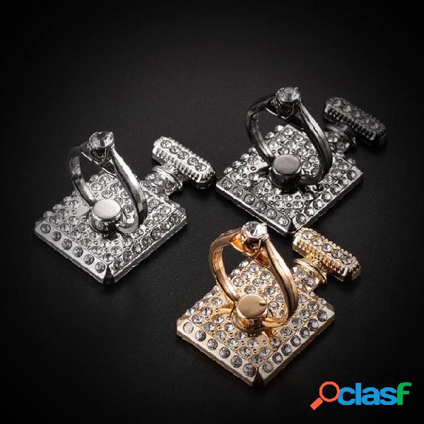 Luxury perfume bottle bling diamond ring holder sticker