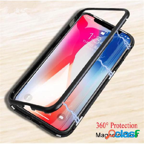 Magnetic adsorption case for iphone 8 6 6s plus clear