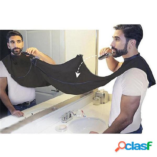 Man bathroom apron black beard care trimmer hair shave apron