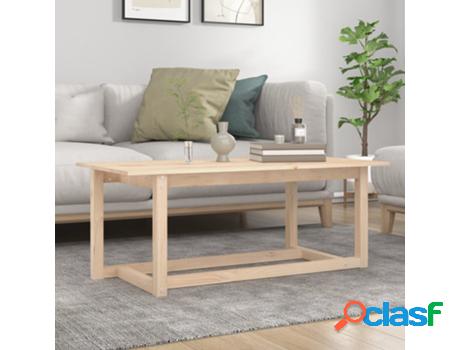 Mesa de Centro VIDAXL (Marrón - Madera - 110 x 55 x 45 cm)