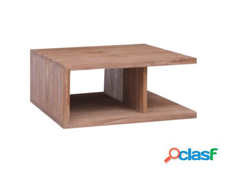 Mesa de Centro VIDAXL (Marrón - Madera - 70 x 70 x 30 cm)