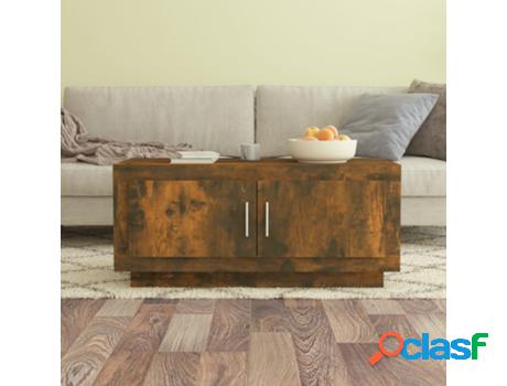 Mesa de Centro VIDAXL (Marrón - Madera Contrachapada - 102