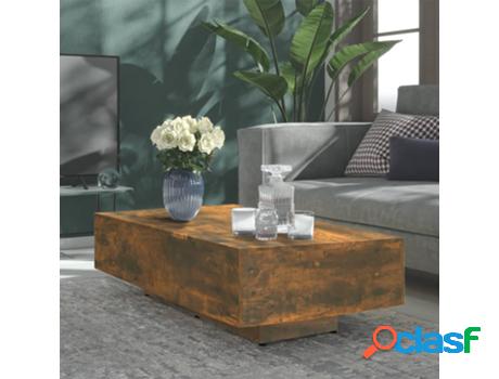 Mesa de Centro VIDAXL (Marrón - Madera Contrachapada - 115