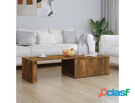 Mesa de Centro VIDAXL (Marrón - Madera Contrachapada - 150