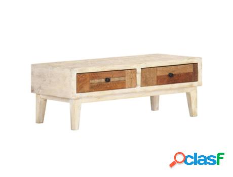 Mesa de Centro VIDAXL (Marrón - Madera Reciclada - 90 x 50