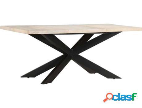 Mesa de Comedor VIDAXL 285964 (Madera de Manguera Maciza -