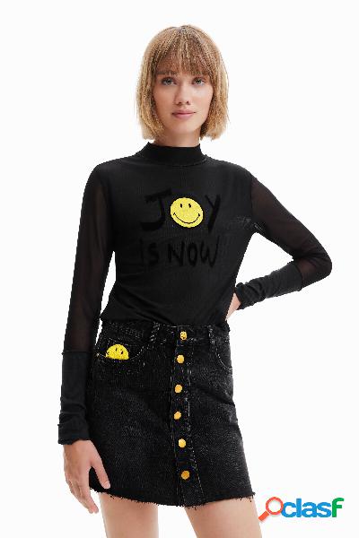 Minifalda botones Smiley - BLACK - L